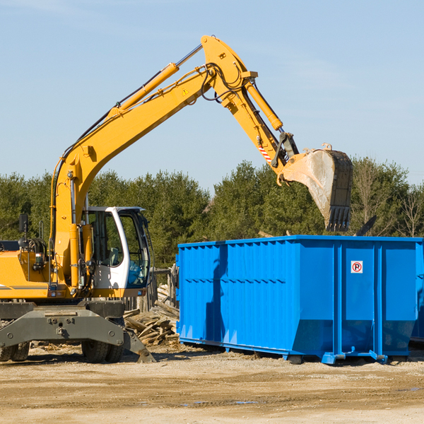 can i choose the location where the residential dumpster will be placed in Valley Mills Texas